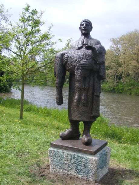 Man met kalf